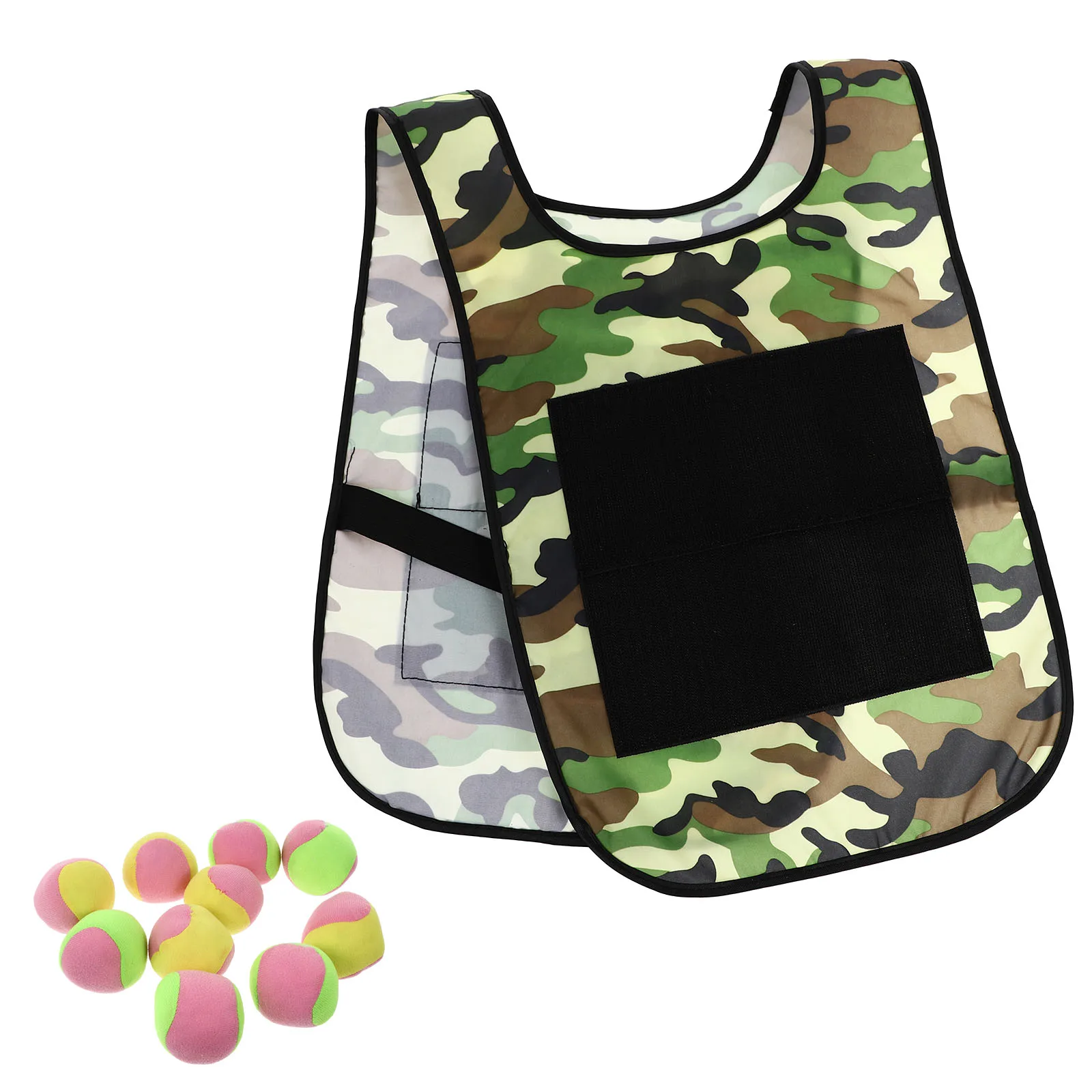 2 set di gilet appiccicoso per bambini, palla da esterno, giocattolo interattivo genitore-figlio che gioca con il gioco di Oxford in stoffa per bambini