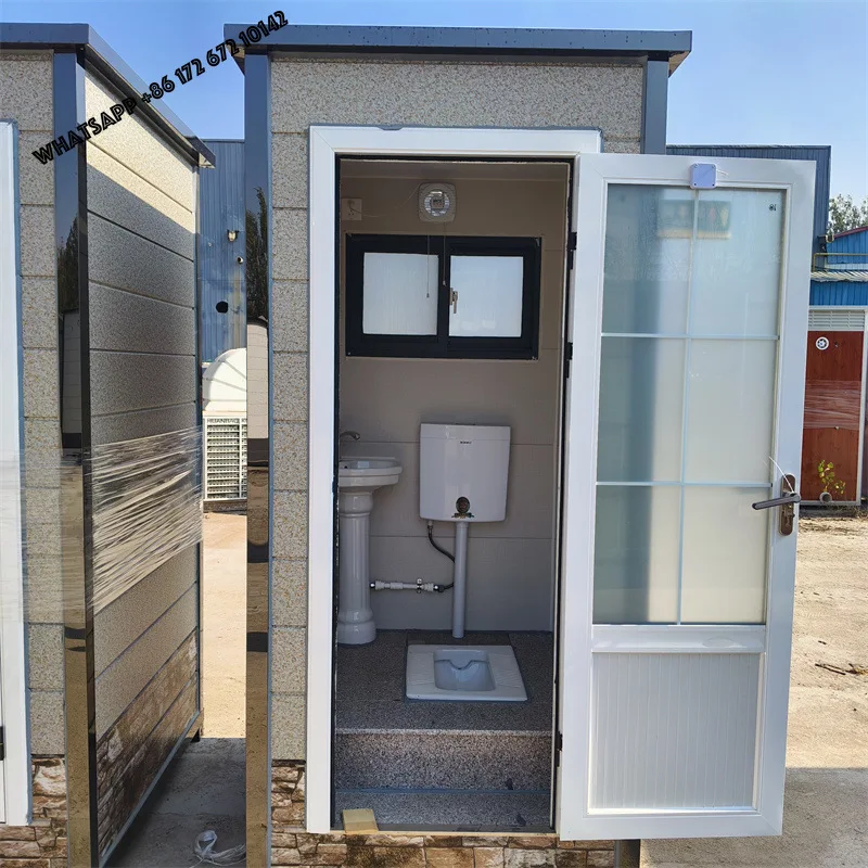 

Modern Design Expandable Prefab Container House Modular Bathroom with Toilet Portable Office for Outdoor Use Steel Material