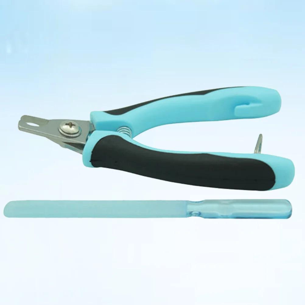 

1 set Pet Clipper Grinder Stainless Steel Sharp Non-Slip Handle For Dogs Cats Grooming Tool Kit Blue Dog Nail Clipper Pet Nail