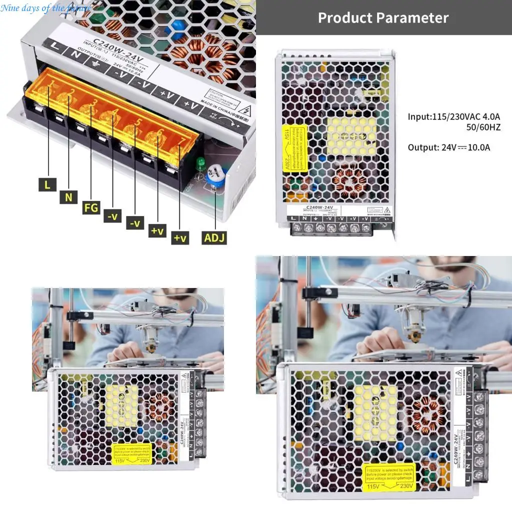 

24 В -принтер адаптер мощности металлический сборка