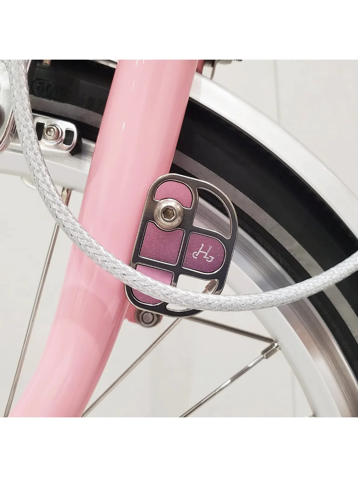 AliExpress UK HH Innovation For Brompton Front Fork Protective Film Titanium Alloy Scratch Resistant DT Two Color Series bicycle accessories