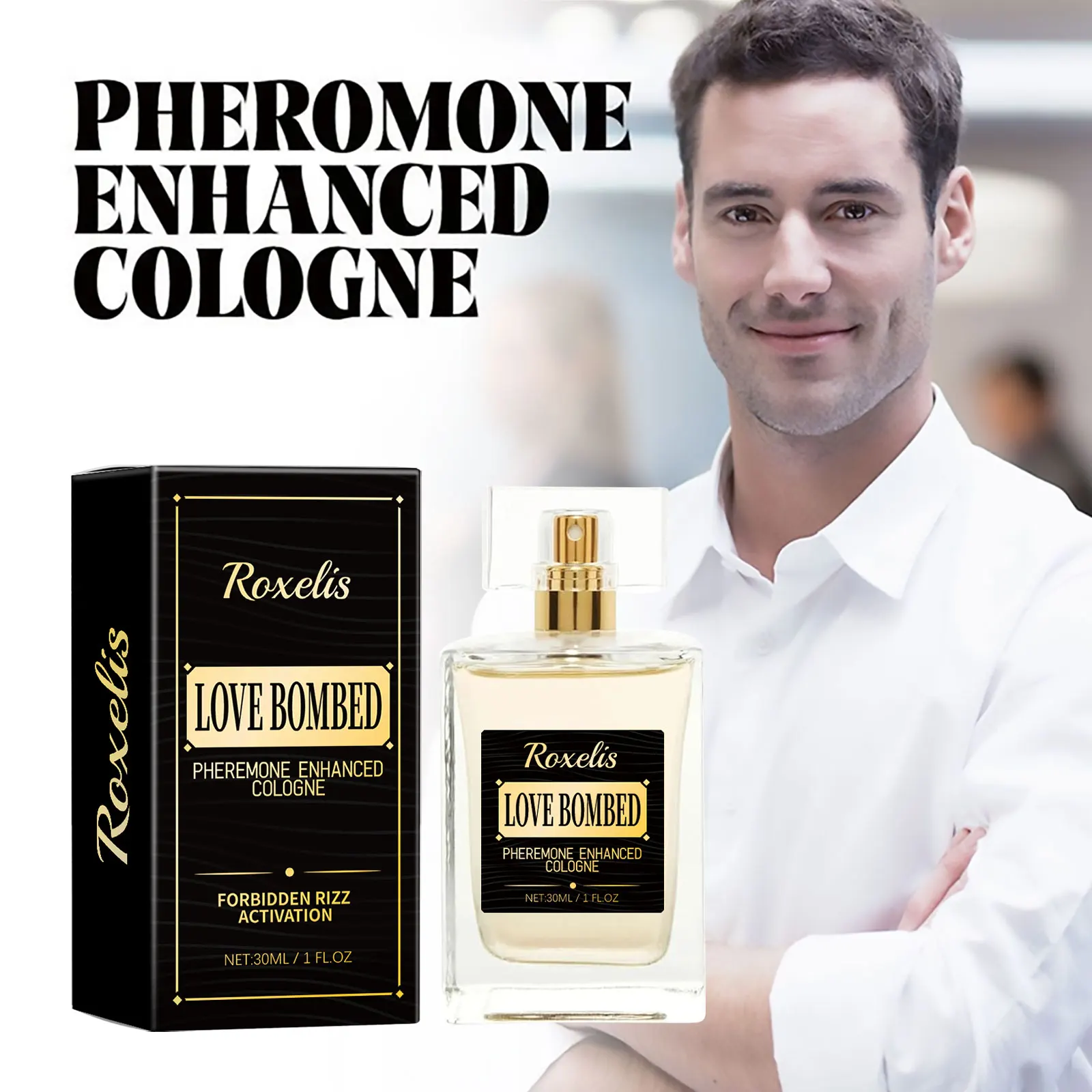 Profumo per uomo Attrazione Fiducia Olio maschile Infuso Colonia a lunga durata Feromoni Profumo Spray Tentazione sexy Profumo da donna