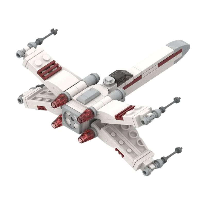 108pcs MOC X Wing Star Battle Model Building Blocks Christmas Gift Assemble Construction Toy Creative DIY Brick Idea Education