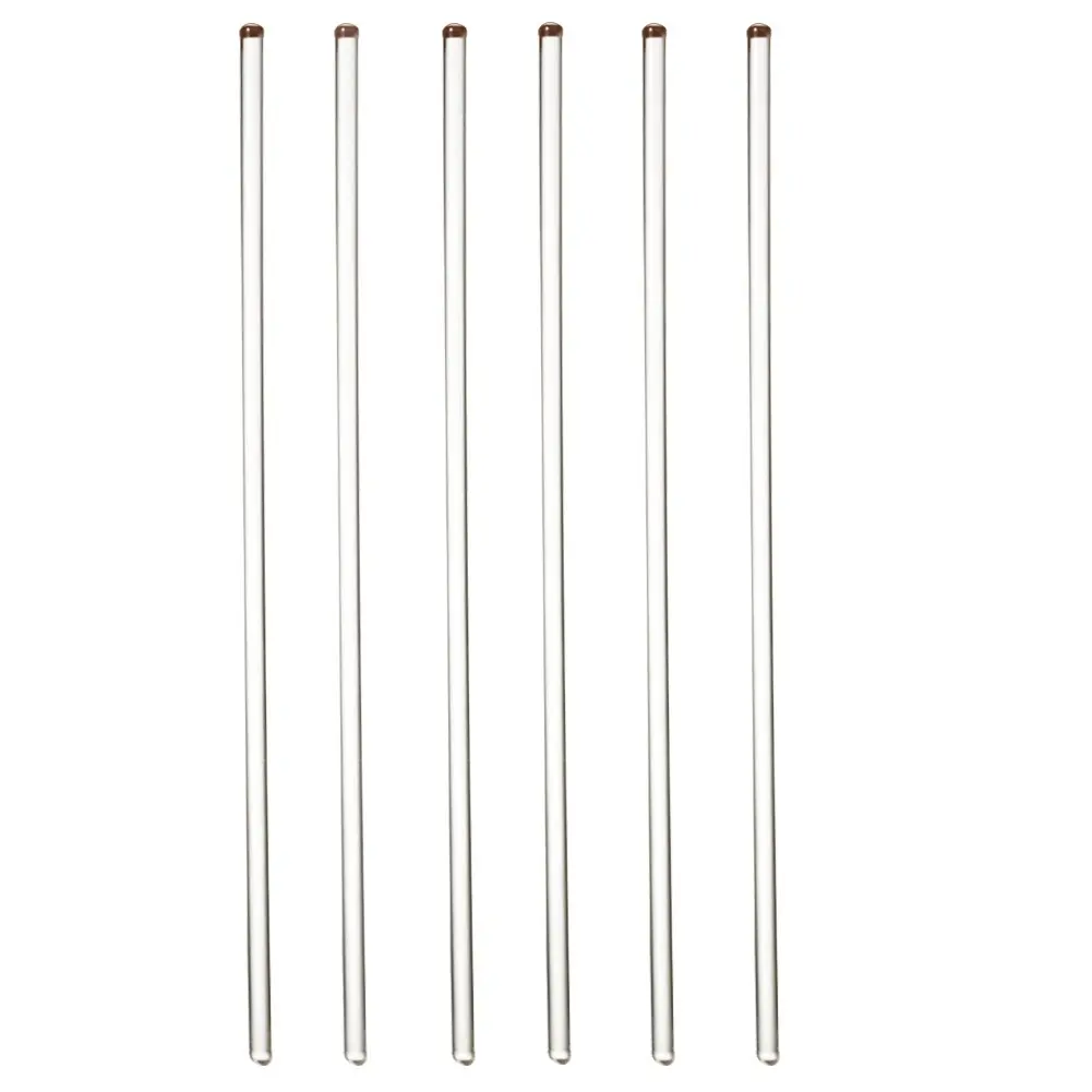 

6pcs High Borosilicate Glass Stirring Rods 6x200mm Corrosion-Resistant Round Tip Lab-Grade Mixing Tools Chemistry/Research JVLAB