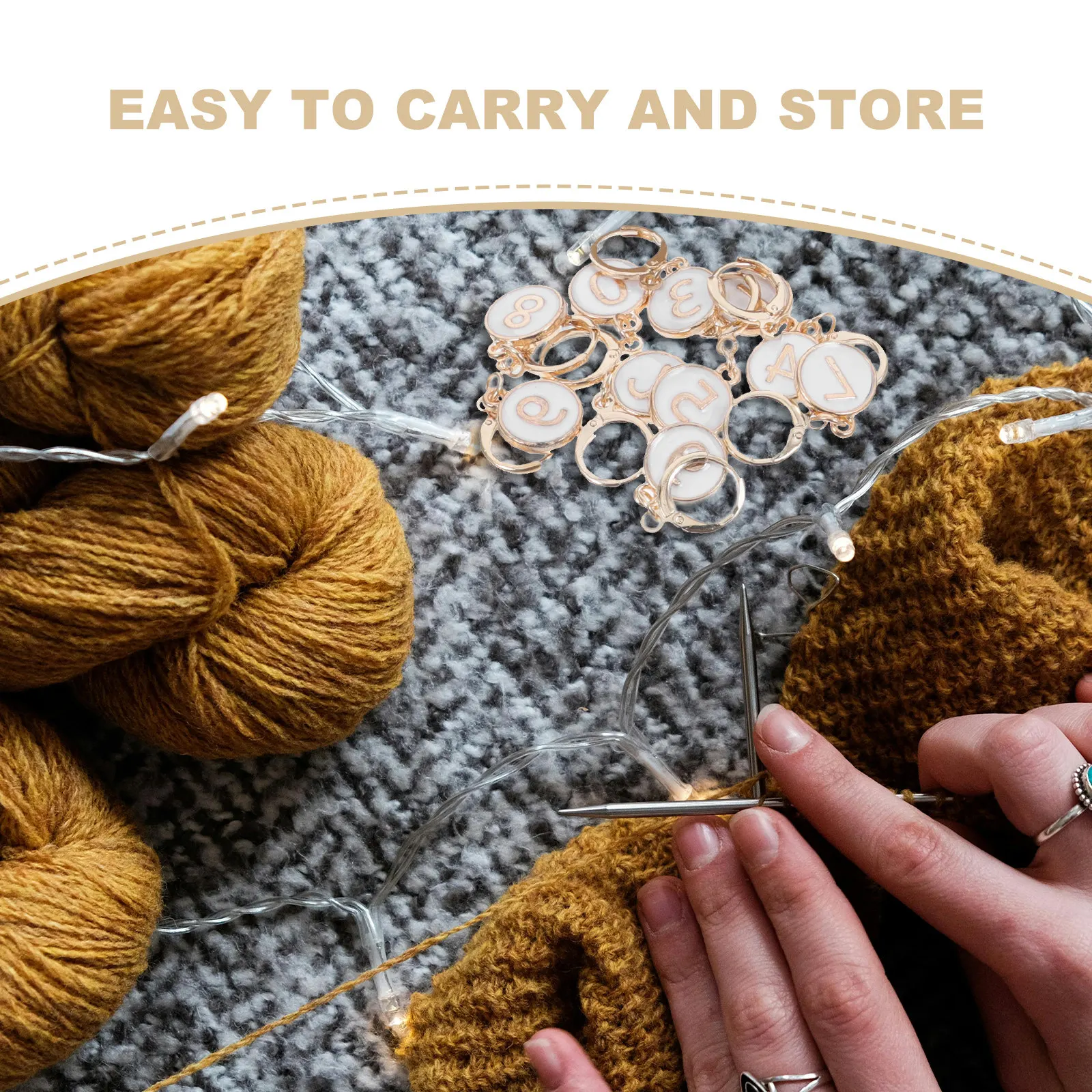 

10Pcs Number 0-9 Stitch Markers Metal Locking Clips Oil Drop Number Tags Knitting Crochet Accessories Counting Tools