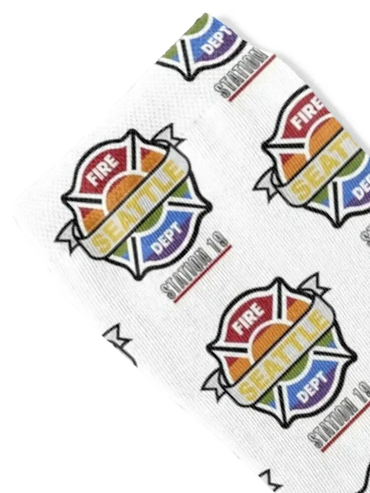 Station 19 Pride Badge Socks summer custom cartoon Run Socks Men's Women's