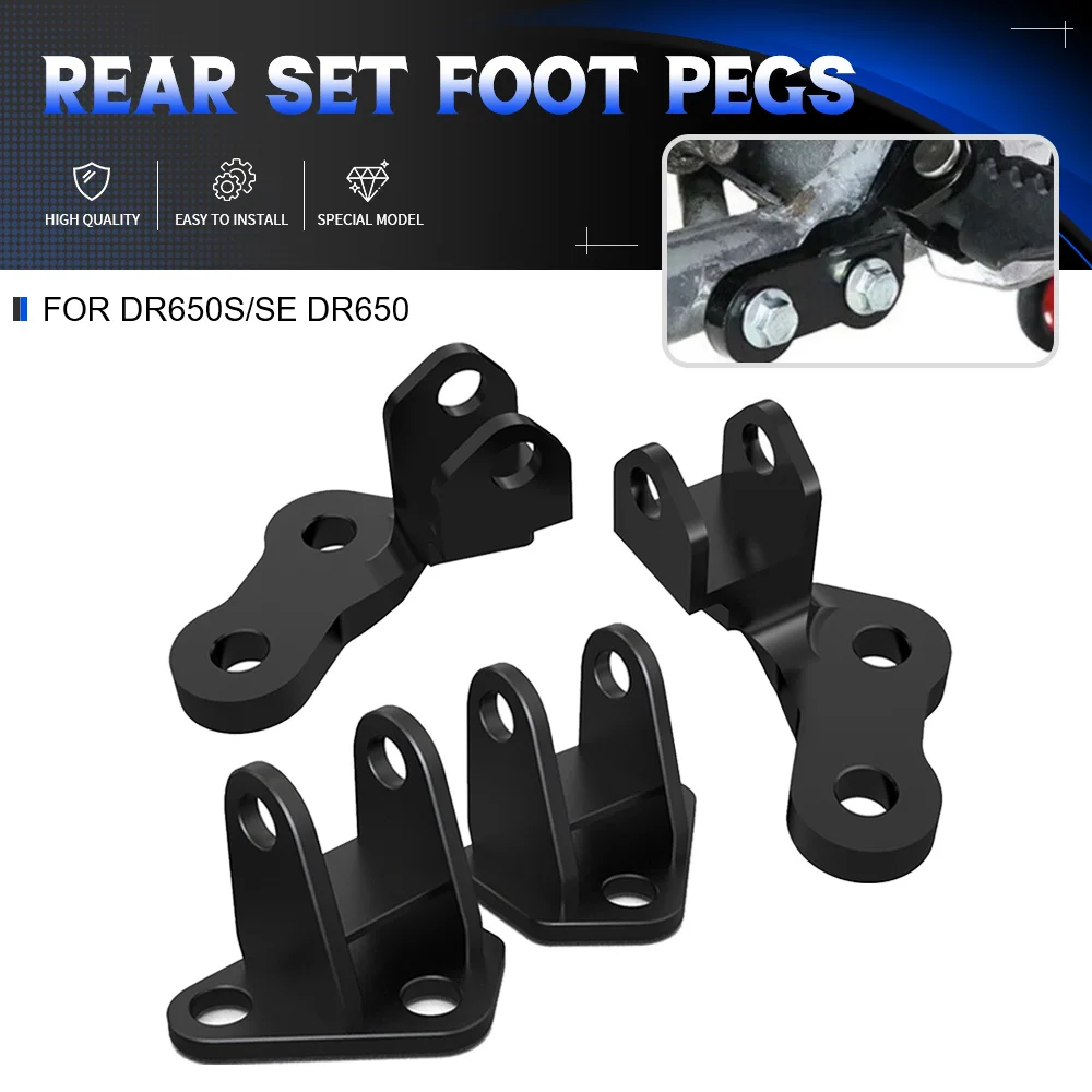 

For SUZUKI DR650S/SE DR650 Motorcycle Footpeg Lowering Mounts Aftermarket Enlarged Wide Foot Pegs FootRest Footpegs Rests Pedals