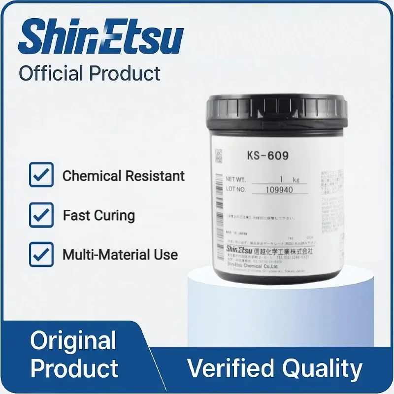 Shin-Etsu KS-609 1 كجم زيوت التشحيم عالية الأداء، تزييت ممتاز، ثابت للحرارة، تردد منخفض، عزل كهربائي
