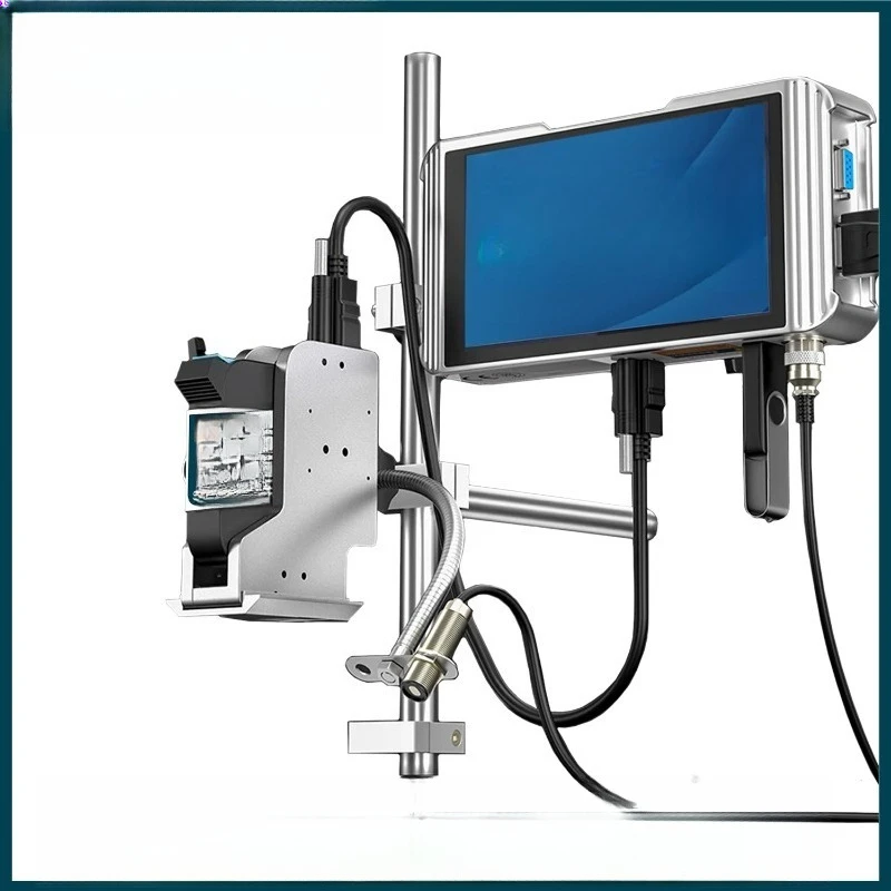 PW1 12.7/25.4mm Online Inkjet Printer Multiple languages Label Printer QR Bar Batch Code Date Number Logo Expiry Date