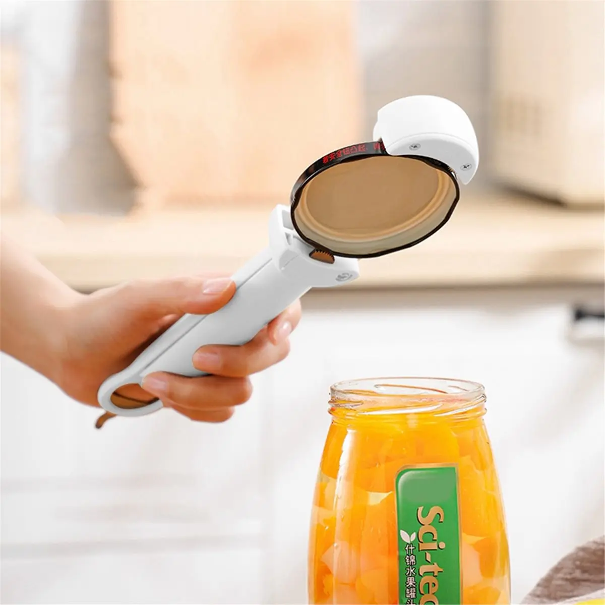 

Высококачественная многофункциональная открывалка для бутылок, открывалка для крышек из нержавеющей стали, регулируемая открывалка для консервных банок для слабых рук, пожилых людей