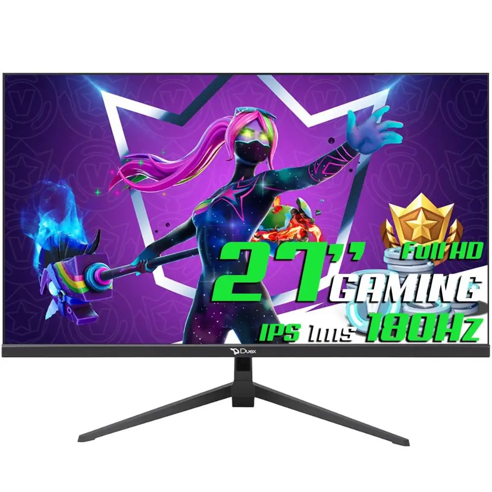 شاشة GAMER DUEX، 27 POL، Full HD، 1MS، 180HZ، IPS، FREESYNC، HDMI/DP، DXMO27F180