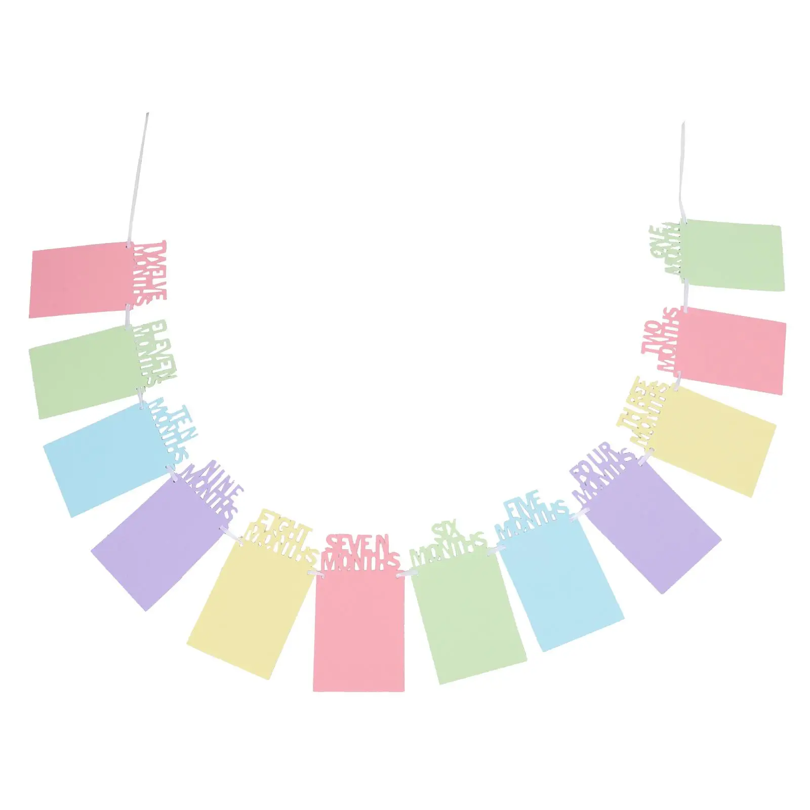 

Red White Blue Photo Decorative Bunting Baby Ornaments Birthday Paper Year First