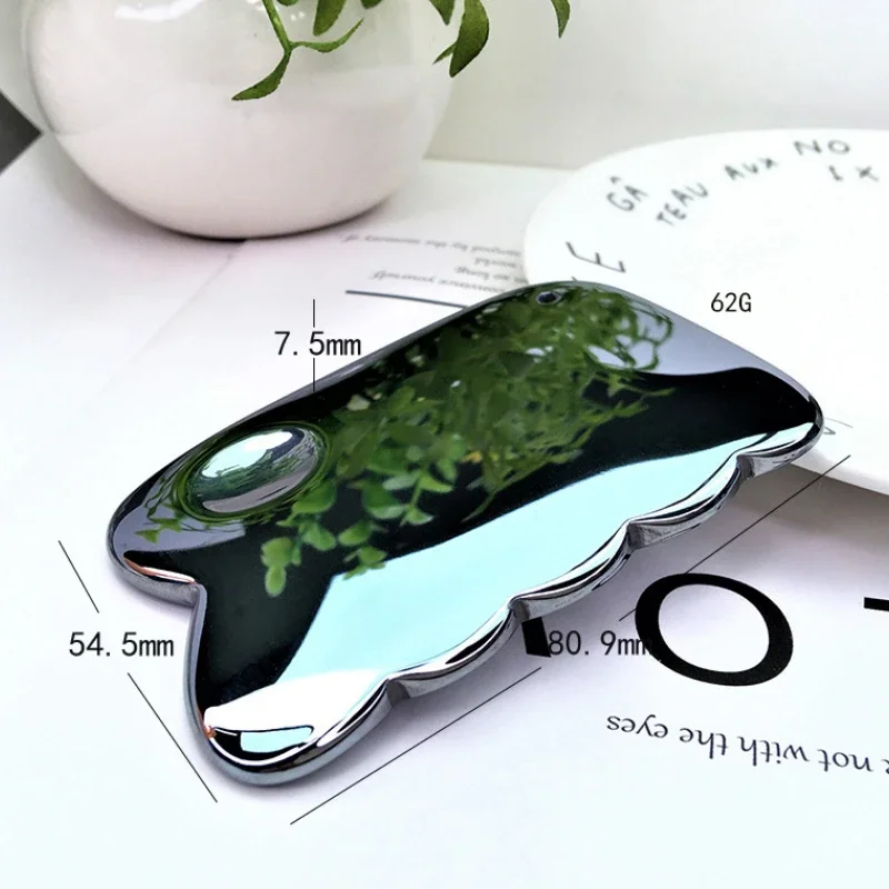 Terahertz Energy Stone Meridian Scraping Board Acupuncture Point Massager Face Eye Slimming Beauty Care Guasha Massage Tool