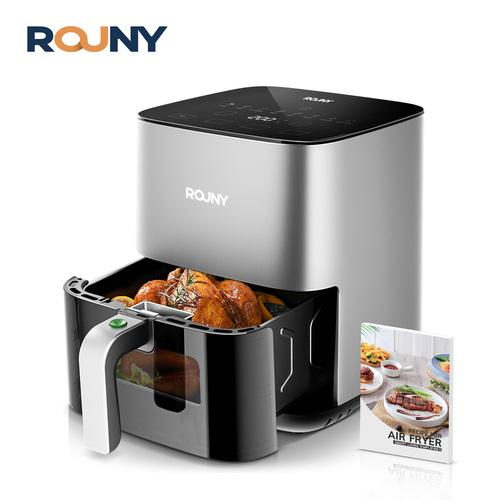 ROUNY Air Fryer 5L, Electric Hot Fryer Oven Oilless Cooker with Touch Control & Nonstick Basket & Visible Window, Family Size - View 1 ROUNY Air Fryer 5L, Electric Hot Fryer Oven Oilless Cooker with Touch Control & Nonstick Basket & Visible Window, Family Size - View 1