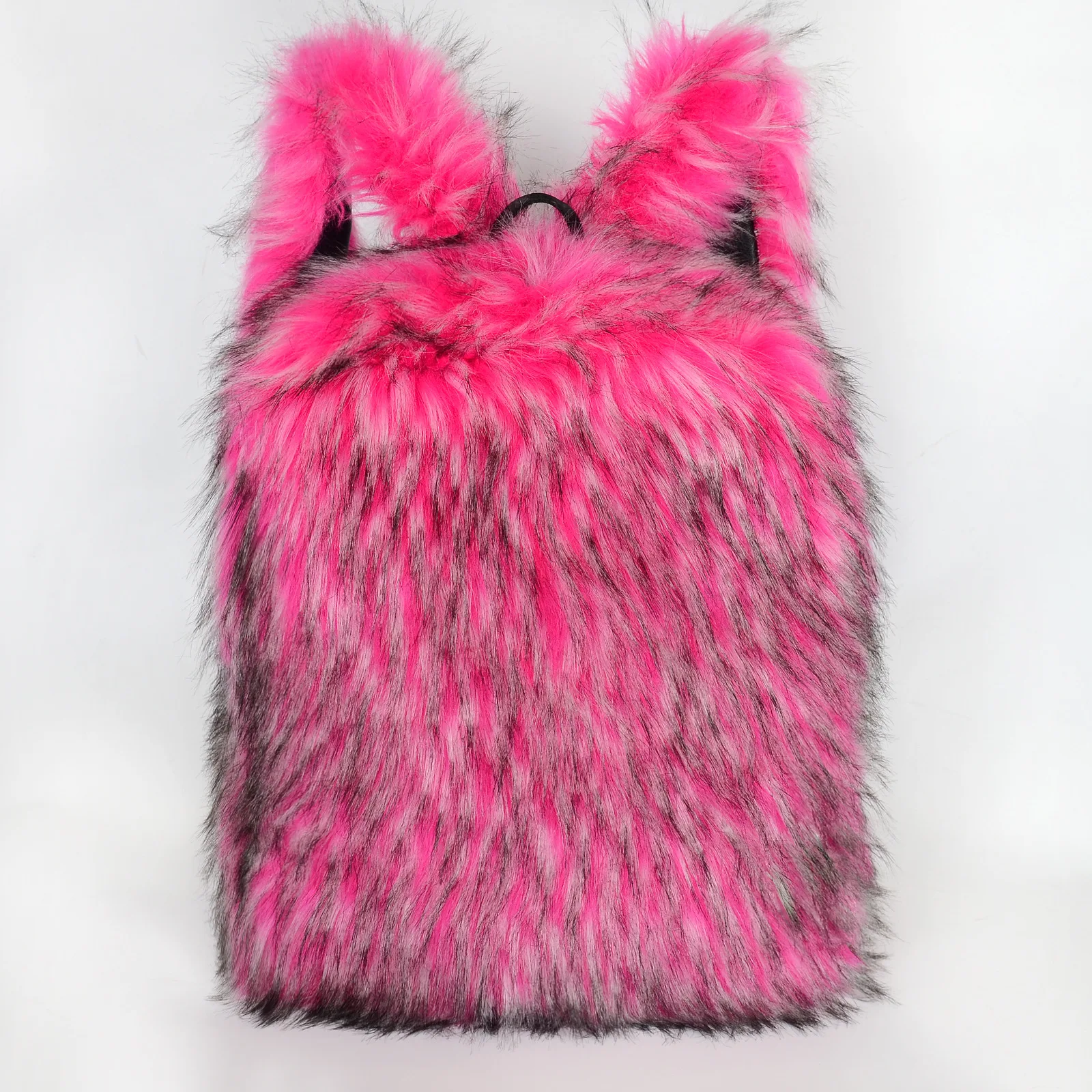 Neuer Kunstfell-Rucksack mit großem Fassungsvermögen, Unisex, Herbst-Winter-Reisetasche, Plüsch-Umhängetasche, supergroßer Rucksack aus weichem Stoff, Unisex – Detail 6
