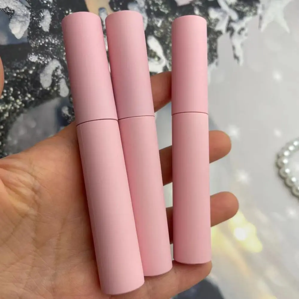 10ml Leere Mascara Rohre Matte weiß Kappe Lip gloss Wimpern Rohr Kosmetische Verpackung Container