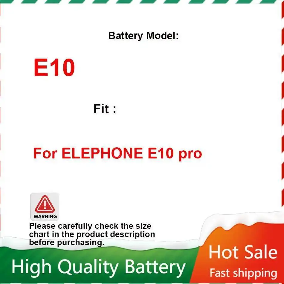 

Для Elephone E10 Pro 4000 мАч аккумулятор мобильного телефона большой емкости премиум-класса замена