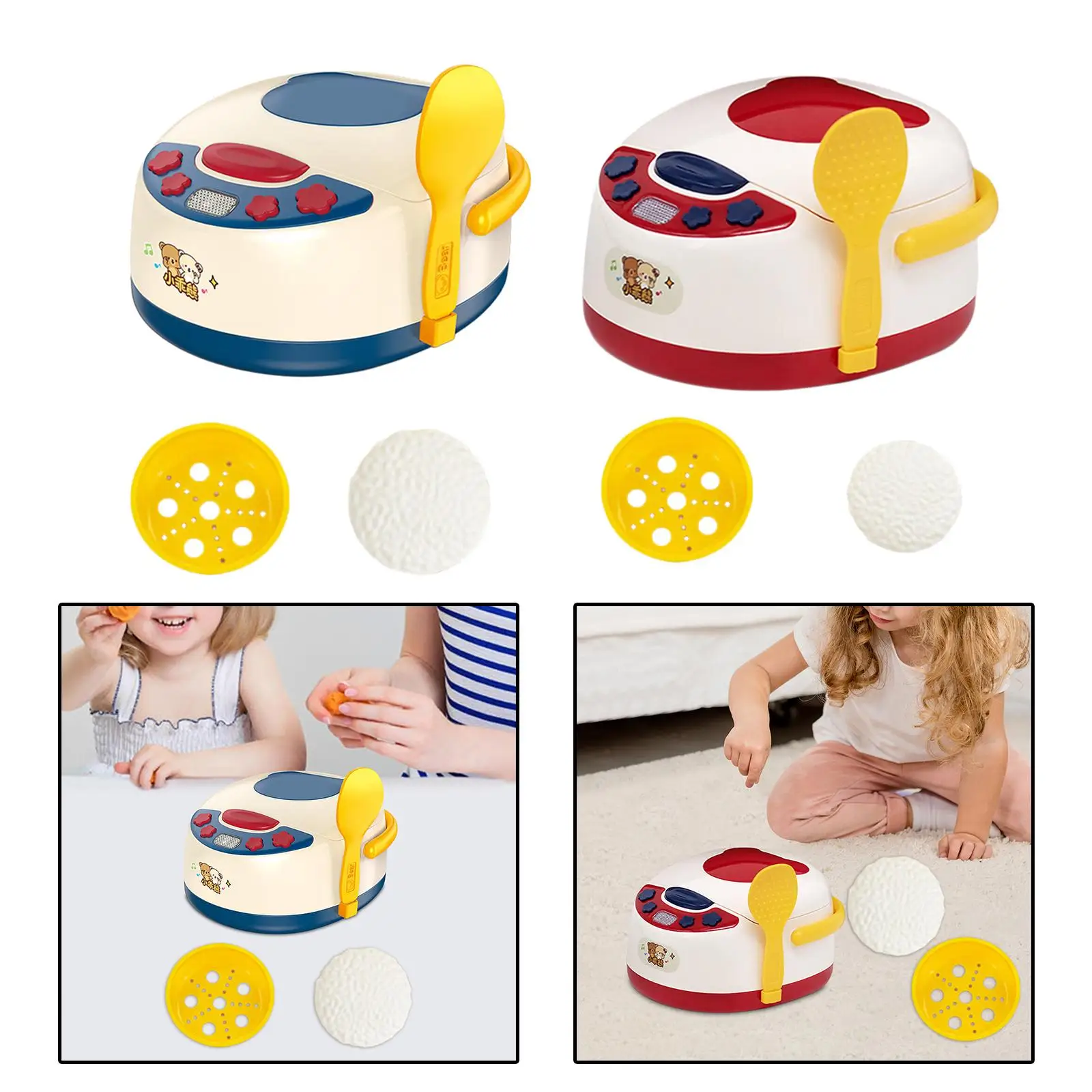 Kitchen Pretend Play Toy, Rice Cooker Toy, Cooking Skill Learning, Educational