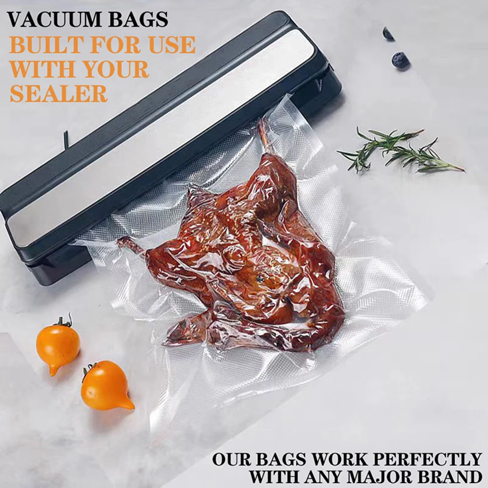 500cm/Rolls Vacuum Sealer Bags, BPA-Free Vacuum Sealed Storage Bags, Food Sealed Storage Bag,Meal Prep And Sous Vide