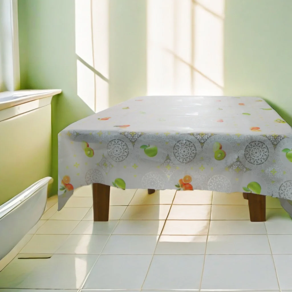 

Fruit Print Pattern Waterproof Oil-proof Tablecloth Dining Living Room Cafe Picnic Mat Indoor Outdoor