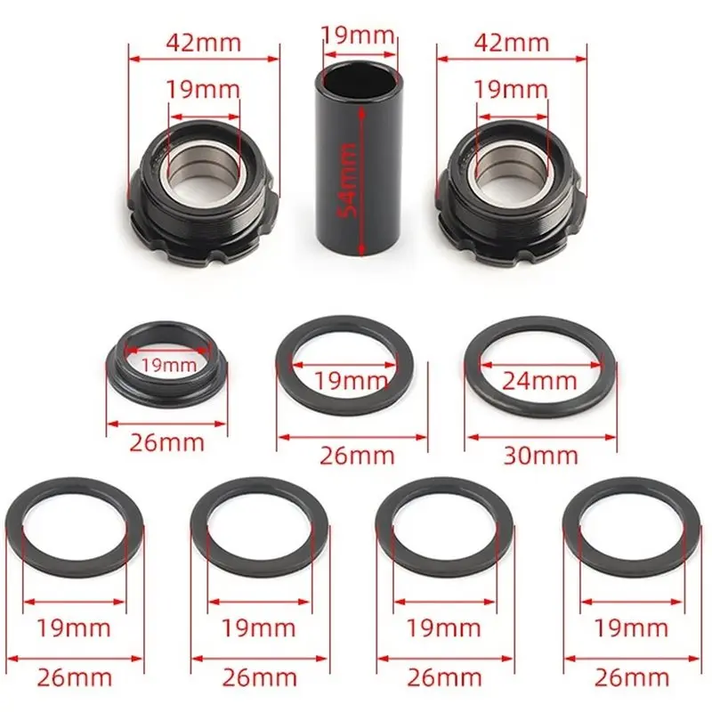 Picture 7: ABLB-Alloy BMX EURO BB Bottom Bracket 1.37X24t 73Mm BMX BB 31X19x7mm X 4Pcs