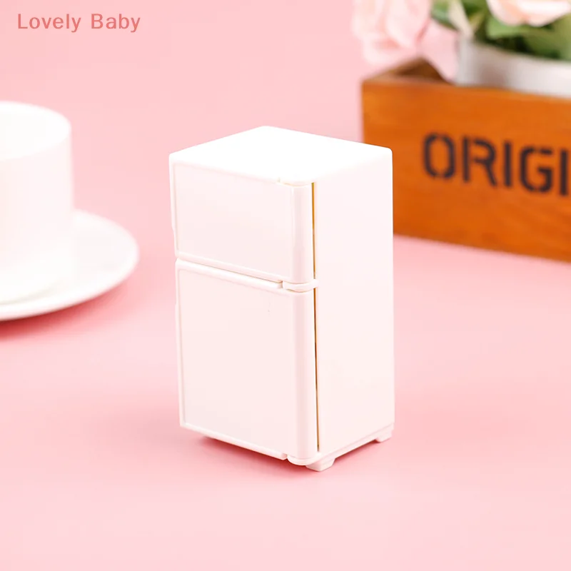 【BBS-7】Dollhouse Miniature Bench Refrigerator Toys Kitchen Home Furniture Decoration