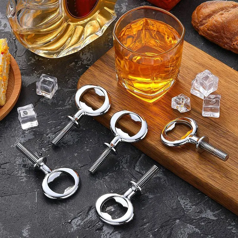 24 Pieces Bottle Opener Kit Metal Bottle Opener DIY Craft Beer Bottle Opener Blank Bottle Opener