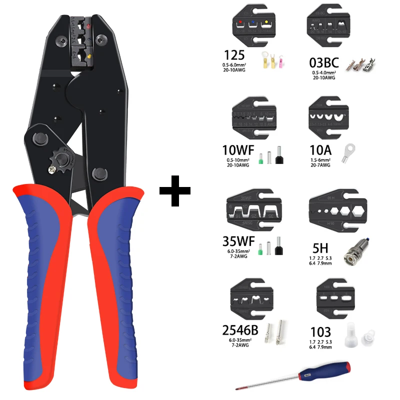 Pre geïsoleerde terminal krimptang kit HS-30J HS-40J klem cover/multifunctionele merk koolstofstaal krimptang