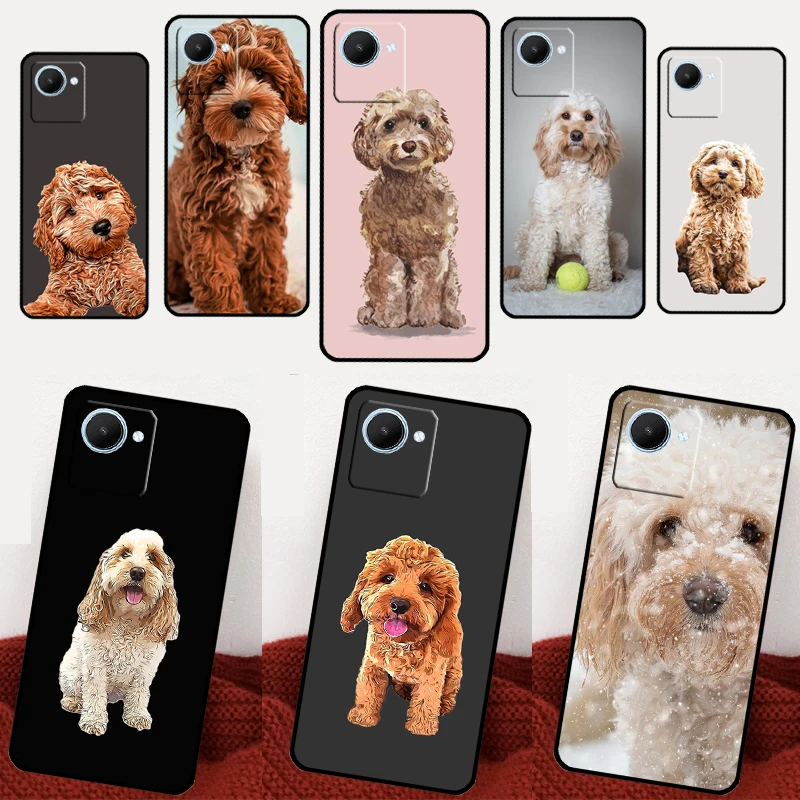 Cute Cockapoo Dog For Realme C55 C53 C35 C33 C31 C30 C21Y C11 C15 GT Neo 5 3 2 3T 2T 8 9 10 11 Pro Plus Case