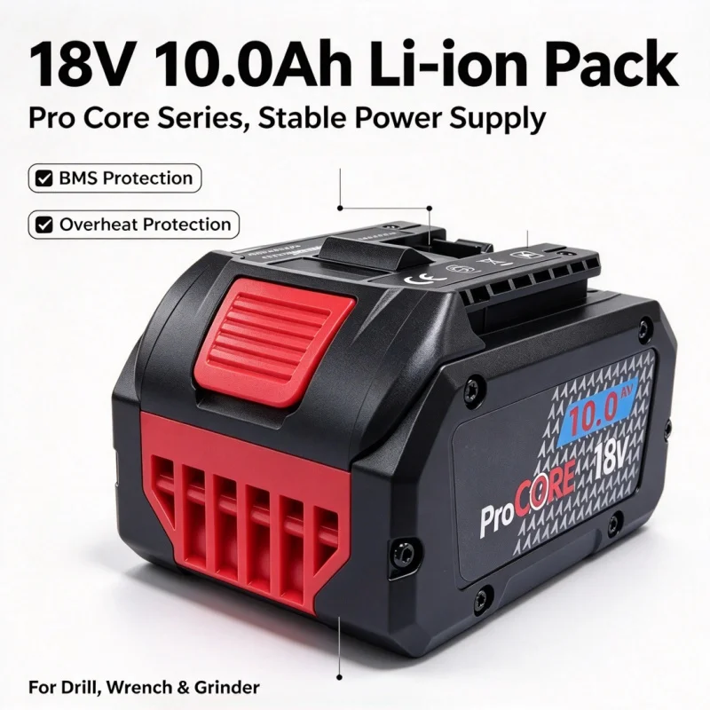 ProCORE Premium 18V Lithium Battery 10.0Ah, 21700 Cell Replacement Pack Fit BAT609 BAT618 GBA18V Cordless Tools