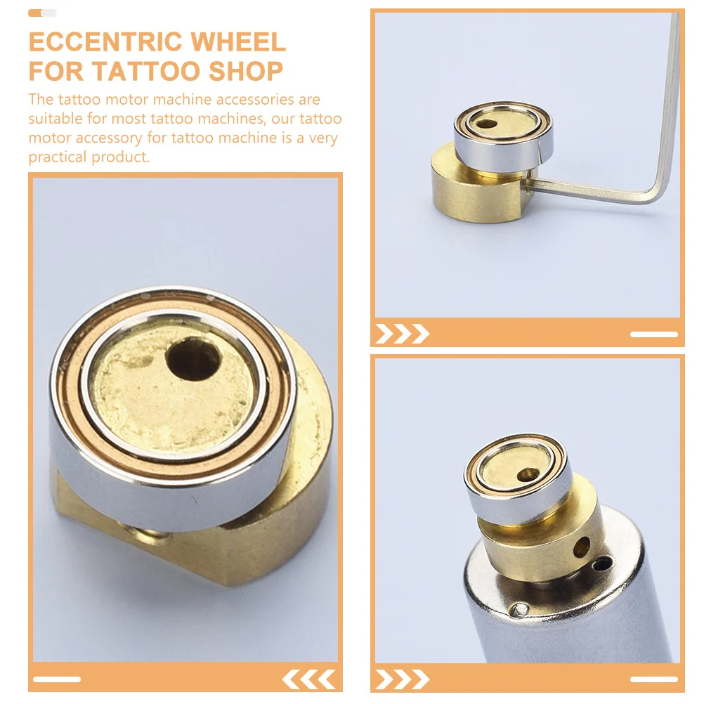 1-セット交換用タトゥーモーター偏心ホイール金属アクセサリープロのタトゥーショップ用軽量ポータブル