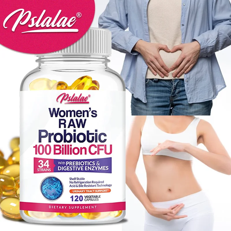 

Women's RAW Probiotic 100 Billion CFU - Digestive and Intestinal Health，Strengthen Immunity，Reduce Bloating and ConstipationCaps