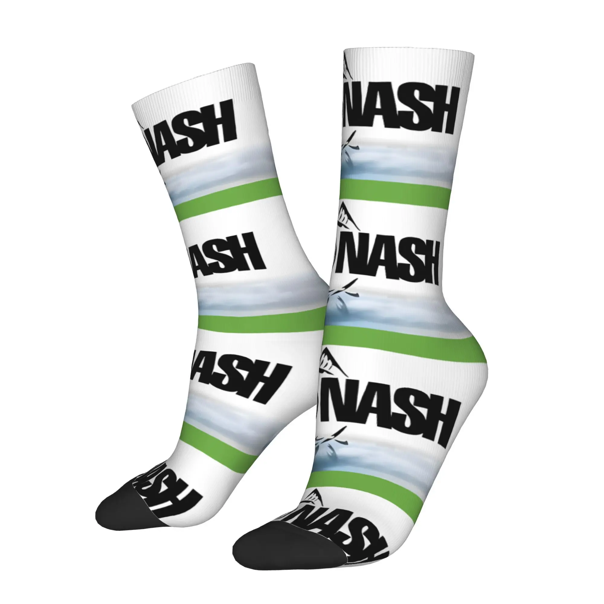

Funny Sock for Men Fishing Pattern Hip Hop Vintage Happy Breathable Pattern Printed Crew Sock Casual Gift