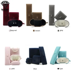 New arrival multi color High grade double open jewelry box Velvet Engagement Ring box Wedding Ring&necklace&Earring Gift Boxes