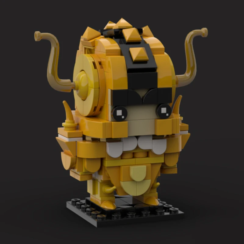 MOC Twelve Signs Gold Brickheadz Saint Fighter Creative Gift Building Blocks Cartoon Character Seiya Toys Model Christmas Gift