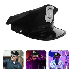 Children Halloween Police Hat Kids Cap Headgear Costume Police Hat For Carnival Holiday Stage Performance Birthday Fancy Dress