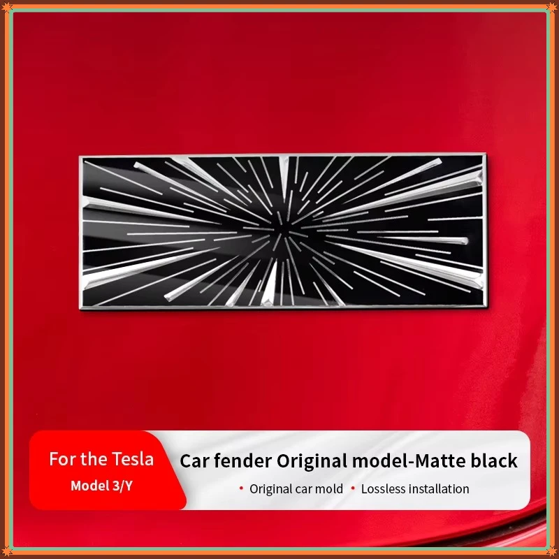 Fits Model 3 Y S X  Tesla  2017-2025 Emblem Stickers Model3 Highland Time Space Tunnel Logo Trunk Badge Decals Accessories
