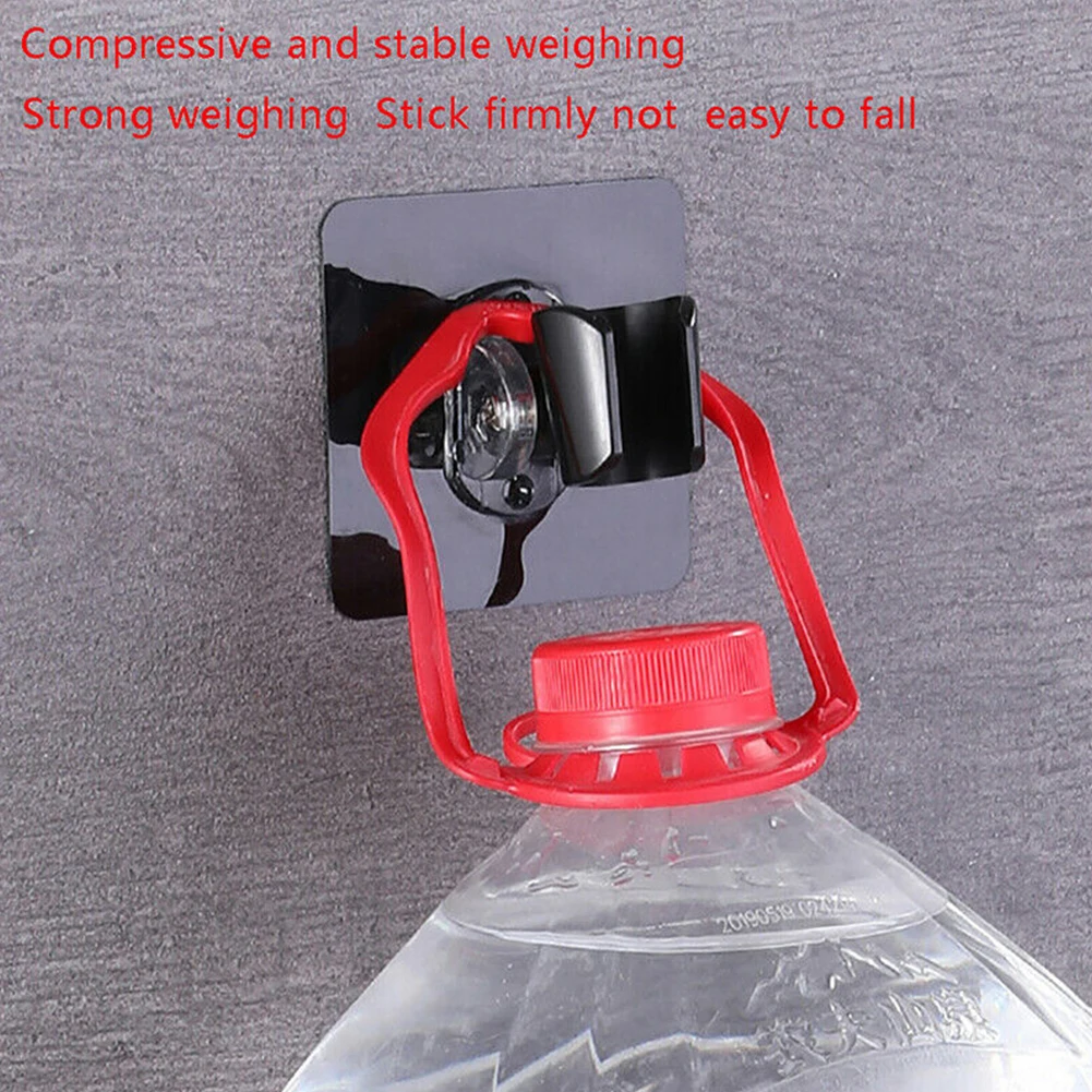 Soporte para cabezal de ducha de baño, 7,2x7,2 cm, ABS, PC, montaje en pared transparente, autoadhesivo, adecuado para la mayoría de los duchas