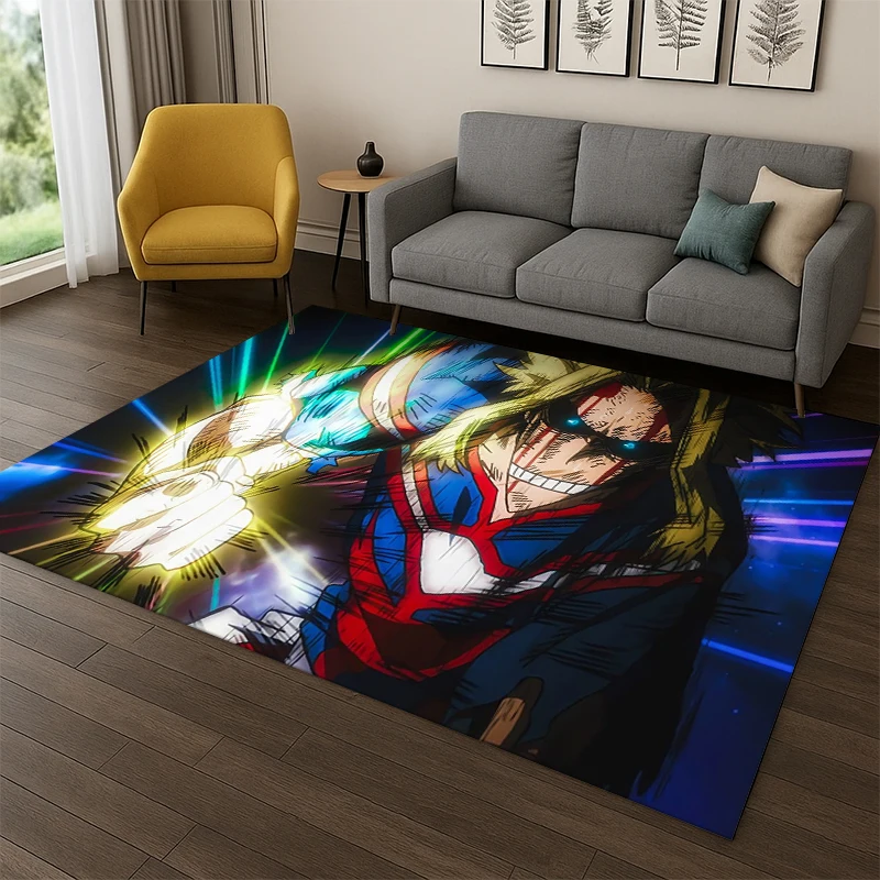 My Hero Academia Deku Bakugou Cartoon-Anime-Teppich für Schlafzimmer, Wohnzimmer, Sofa, Fußmatte, Heimdekoration, Kinderteppich, rutschfest