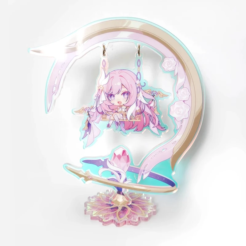 

Game Honkai Impact 3 Elysia Cosplay Anime Acrylic Standing sign Desk Decor Figure Display Accessories Halloween Gift