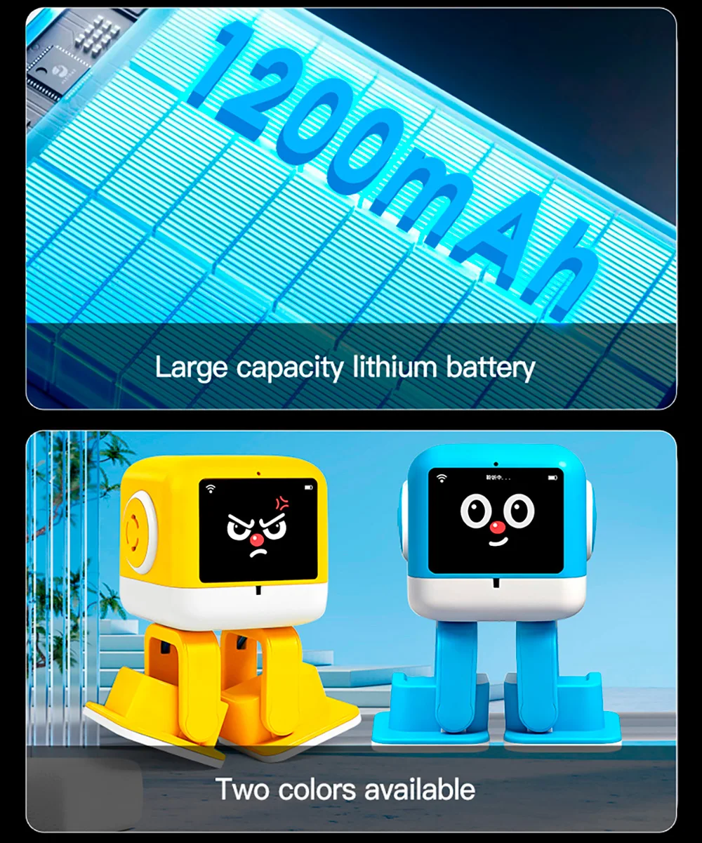 Wltoys Smart AI Robot Toy TouchVoice Control Robot with Chat Dance Kids Learning Companion