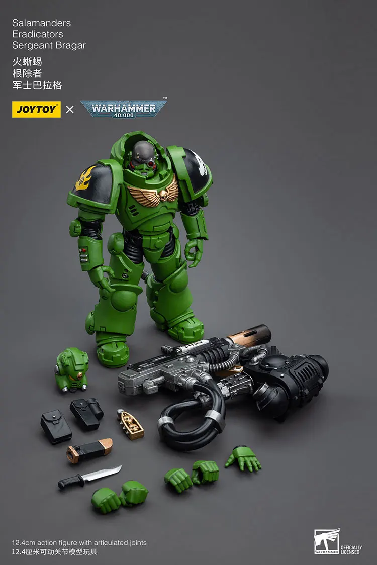 JOYTOY Warhammer 1/18 شخصيات الحركة السمندرز Eradicators الرقيب براغار لعبة مجسمة هدايا الصبي 3.75 بوصة #6