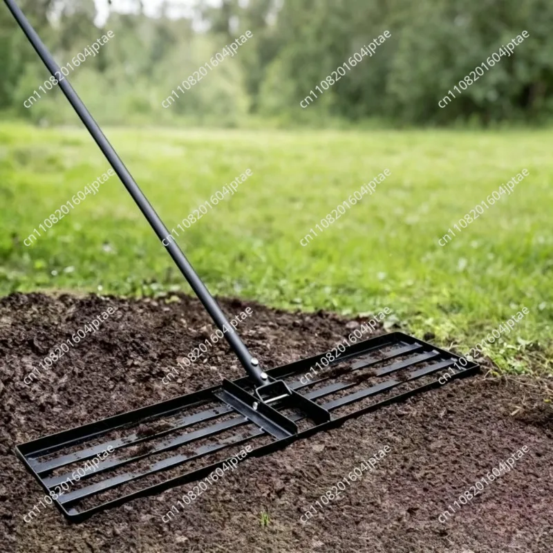 Lawn leveling rake, soil fertilizer, garden farm, vegetable stand, push and pull floor leveler, gravel, sand spreading