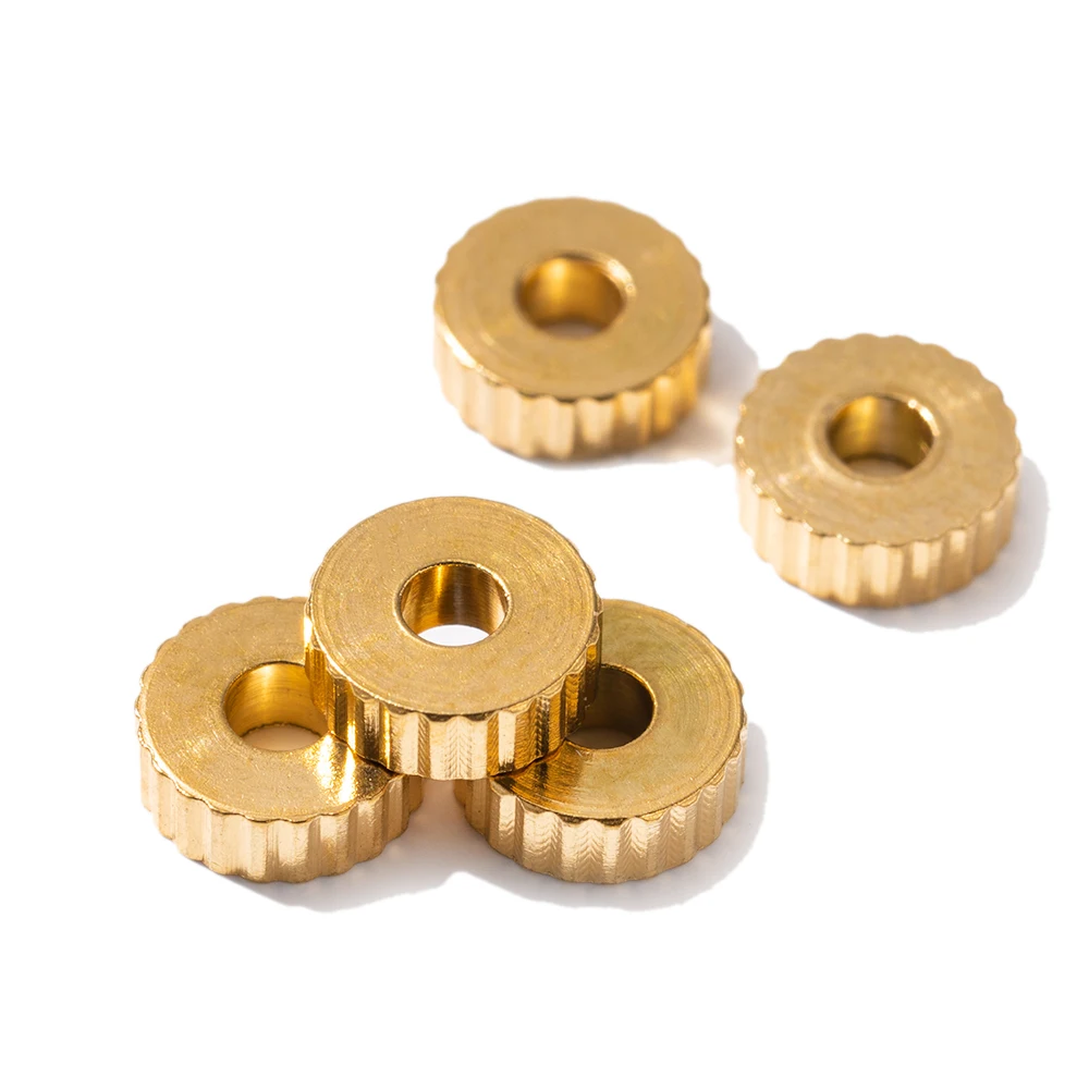 20Pcs/Lot Stainless Steel Texture Flat Beads Spacer Beads For DIY Bracelets Necklace Jewelry Making Supplies Finding Accessories