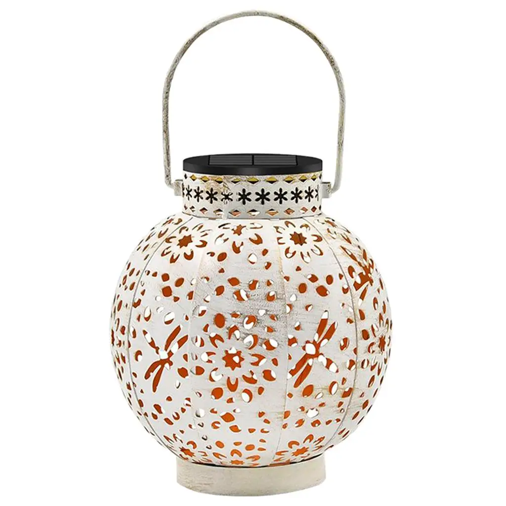 Portable Solar Night Light Lantern Light with Handle Table Tops Night Light for