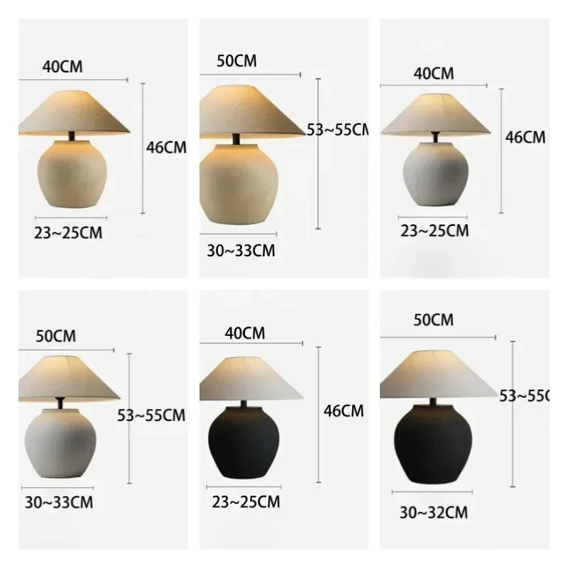 Nordic Ceramic Desk Lamp Fabric Art Lampshade LED Lights Table Lamps for Bedroom Living Room Decor Sofa Study Lighting Fixtures