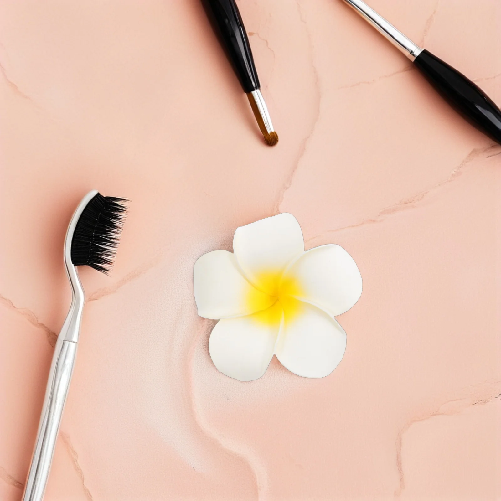 

20Pcs Plumeria Flower Hair Clips Dentate Design Wedding Party Hairpins Elegant Women Accessories Headdress Supplies