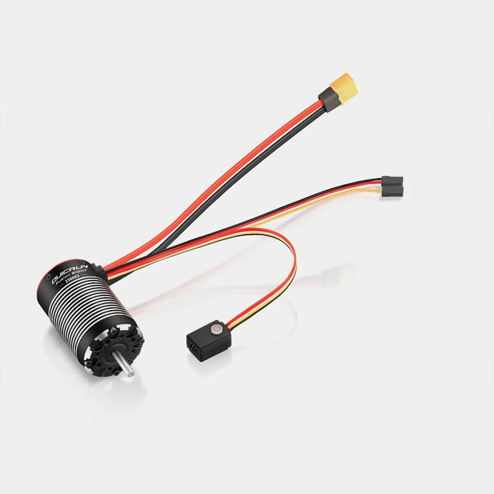 

2300kv Brushless Hobbywing Quicrun Fusion 8ight 2-in-1 80a Sensored Motor Esc Integrated For 1/8 Rc Car Rock Crawler Power Syst