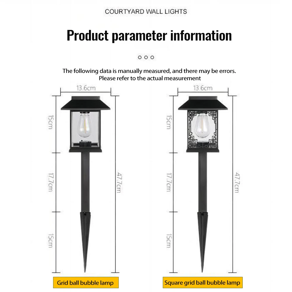 Nowe zasilane energią słoneczną lampy gruntowe 2-pak LED Solar Path Lights Plug In Ground Solar Landscape Light Wodoodporna lampa ścieżkowa