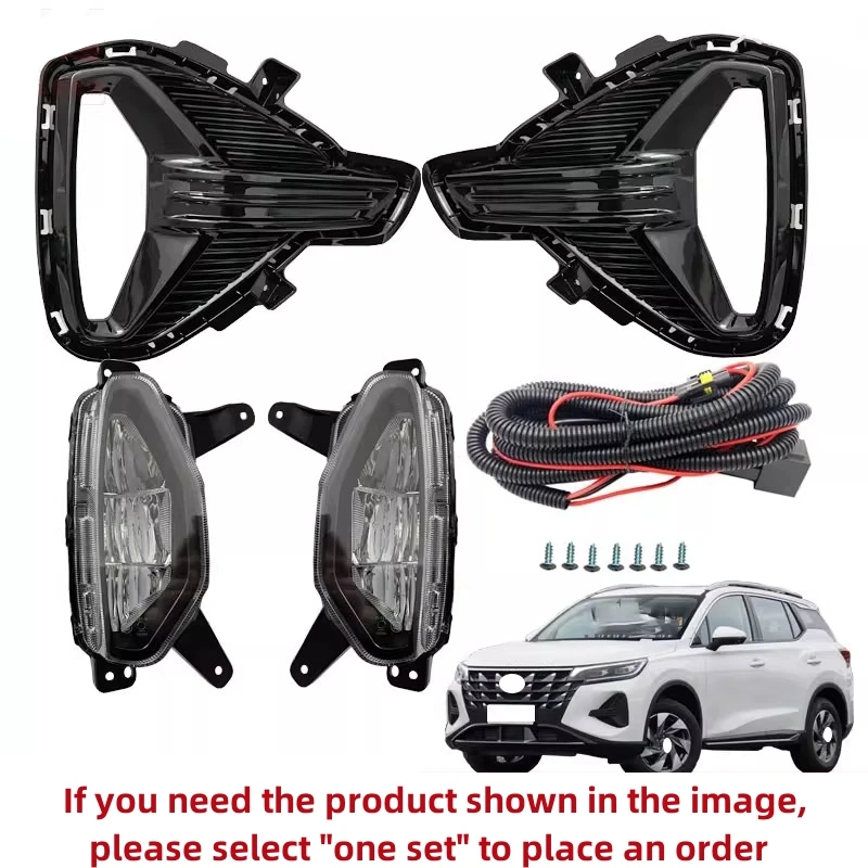 

Front Fog Lamp Frame LED Daytime Running Light for Trumpchi GS4 2020-2023 Modified Bumper Light Car Accessories